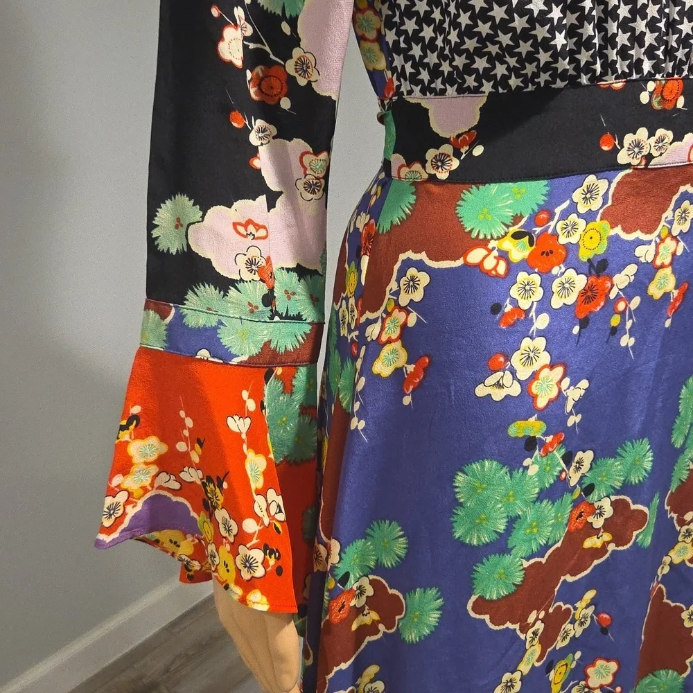RIXO Vibrant Floral Long Sleeve Dress - Picture 14 of 17